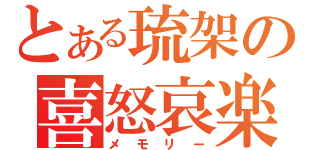 とある琉架の喜怒哀楽（メモリー）