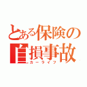 とある保険の自損事故（カーライフ）