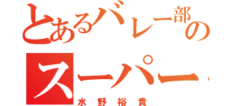 とあるバレー部のスーパーセンター（水野裕貴）