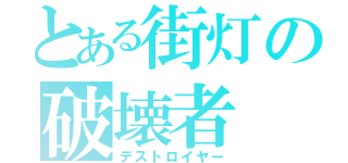 とある街灯の破壊者（デストロイヤー）