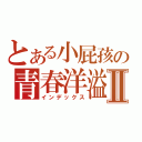 とある小屁孩の青春洋溢Ⅱ（インデックス）