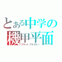 とある中学の機甲平面（フラットプラズナー）