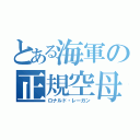 とある海軍の正規空母（ロナルド・レーガン）