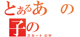 とあるあの子の（スカートの中）