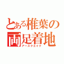 とある椎葉の両足着地（アースクエイク）