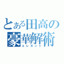 とある田高の豪華解術（エレガント）