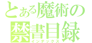 とある魔術の禁書目録（インデックス）