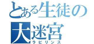 とある生徒の大迷宮（ラビリンス）