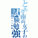 とある南高女子の試験勉強（テスト勉強）