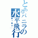 とあるバニラの水平飛行（横っ飛び🎵）