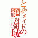 とあるメイドの絶対領域（ミニスカニーソ）