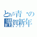 とある青黃の謹賀新年（あけおめ）