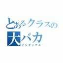 とあるクラスの大バカ（インデックス）