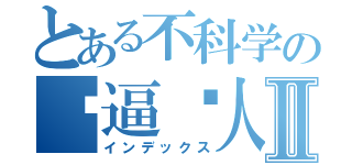 とある不科学の傻逼鸟人Ⅱ（インデックス）