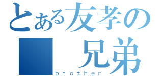 とある友孝の兩個兄弟（ｂｒｏｔｈｅｒ）