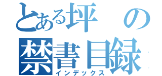 とある坪の禁書目録（インデックス）