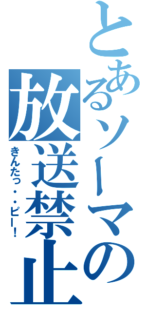 とあるソーマの放送禁止用語（きんたっ・・ピー！）