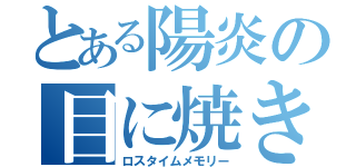 とある陽炎の目に焼き付いた話（ロスタイムメモリー）