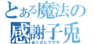 とある魔法の感謝子兎（ありがとウサギ）