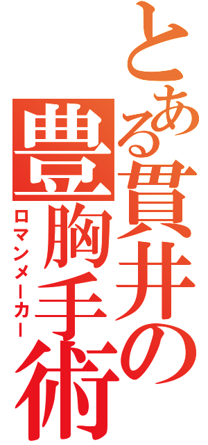 とある貫井の豊胸手術（ロマンメーカー）