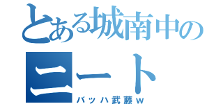 とある城南中のニート（バッハ武藤ｗ）