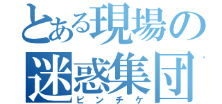 とある現場の迷惑集団（ピンチケ）