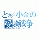 とある小金の受験戦争（エクスペクテーション）