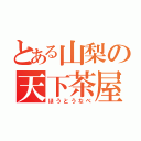 とある山梨の天下茶屋（ほうとうなべ）