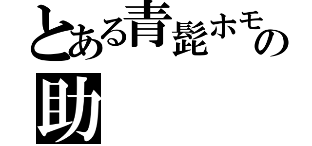 とある青髭ホモの助（）