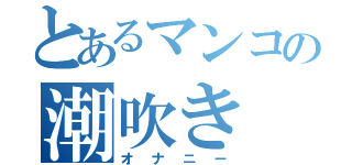 とあるマンコの潮吹き（オナニー）