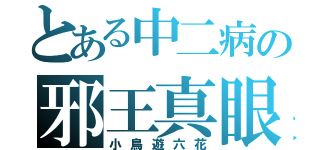 とある中二病の邪王真眼（小鳥遊六花）