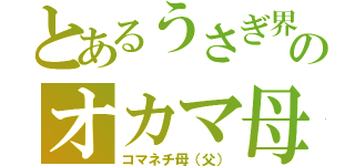 とあるうさぎ界のオカマ母（コマネチ母（父））