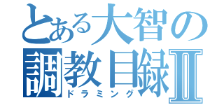 とある大智の調教目録Ⅱ（ドラミング）