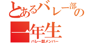 とあるバレー部の一年生（バレー部メンバー）