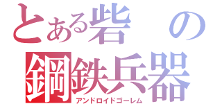 とある砦の鋼鉄兵器（アンドロイドゴーレム）