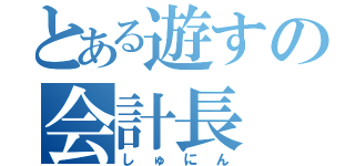 とある遊すの会計長（しゅにん）