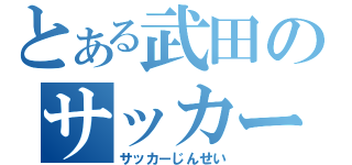 とある武田のサッカー人生（サッカーじんせい）