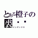 とある橙子の裘达尔（インデックス）