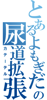 とあるよもぎだの尿道拡張（カテーテル）