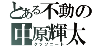 とある不動の中原輝太（クッソニート）