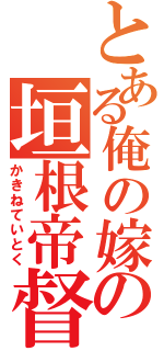 とある俺の嫁の垣根帝督（かきねていとく）