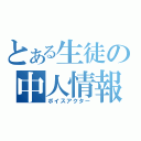 とある生徒の中人情報（ボイスアクター）