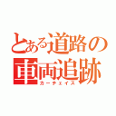 とある道路の車両追跡（カーチェイス）