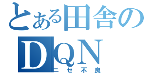 とある田舎のＤＱＮ（ニセ不良）