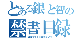 とある銀と智の禁書目録（頑張ってって言わないで）