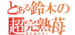 とある鈴木の超完熟苺（ストロベリー）