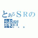 とあるＳＲの練習（ＳＡ厨）