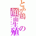 とある鶏の顔面生殖器（かったりぃ）