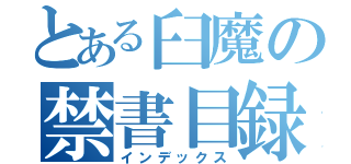 とある臼魔の禁書目録（インデックス）