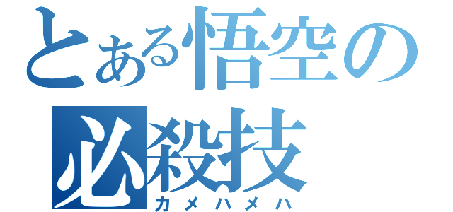 とある悟空の必殺技（カメハメハ）